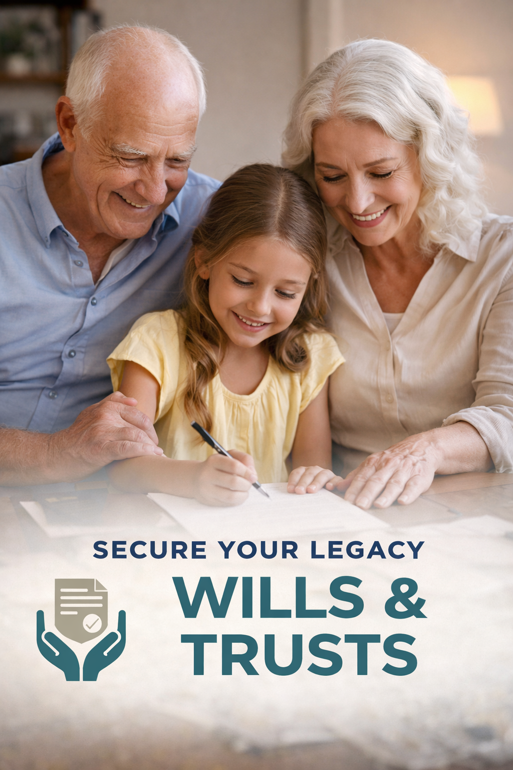 Family meeting with advisor for financial and retirement planning (will & trust)