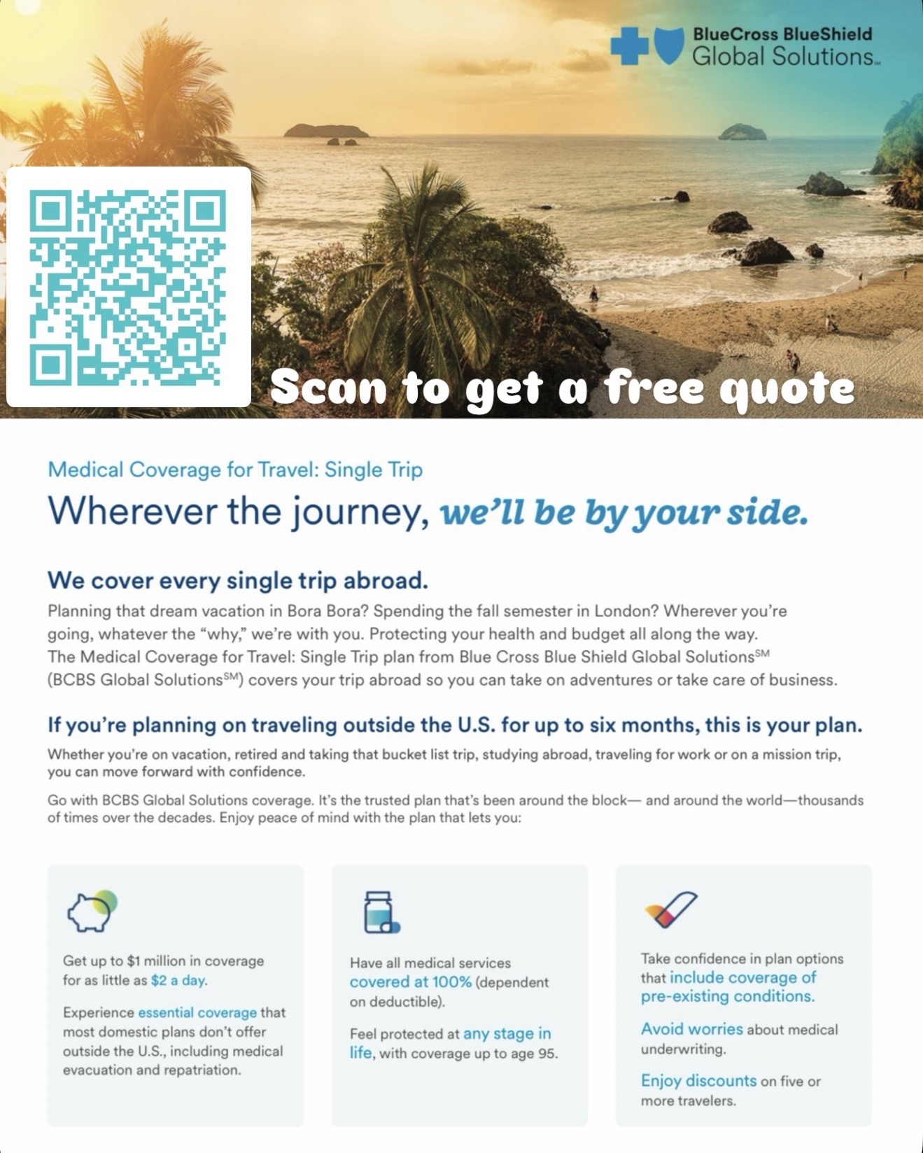 Travel insurance quote page